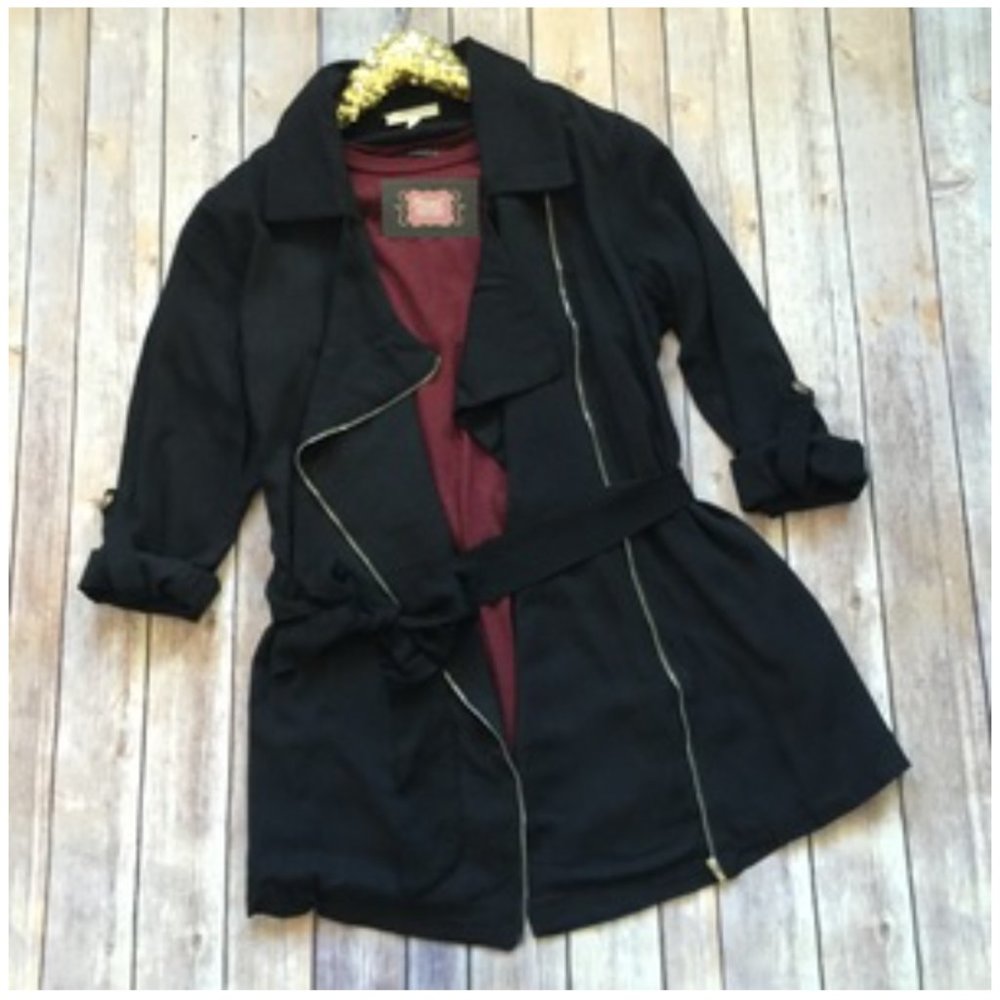 NEW Black Zipper Jacket